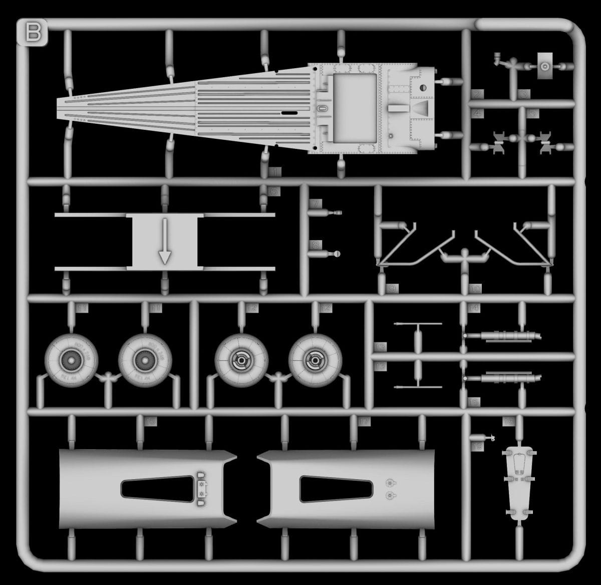 IBG - 48001 - PZL M18B Dromader - sprue