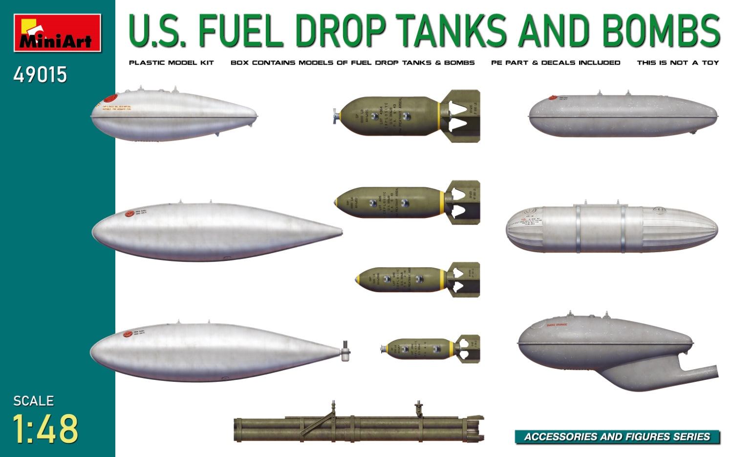 Réservoirs de largage de carburant et bombes aux États-Unis