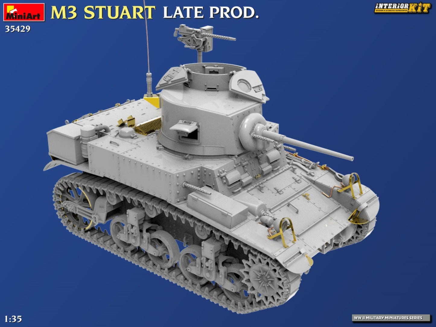 504 - Miniart - 35429 - M3 Stuart (late) - digital model