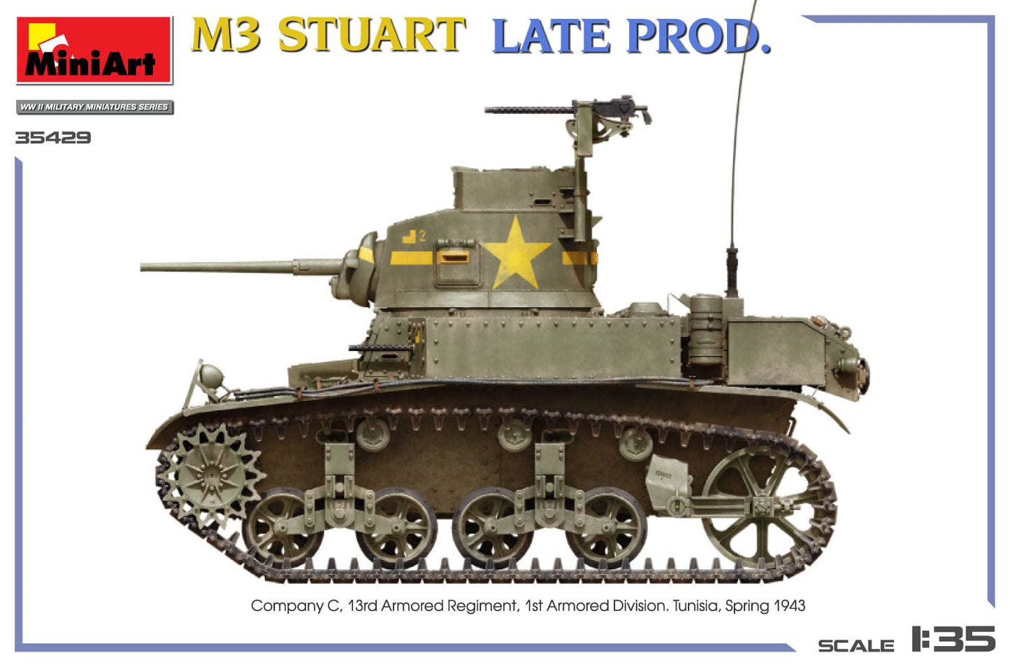 303 - Miniart - 35429 - M3 Stuart (late) - paint schemes