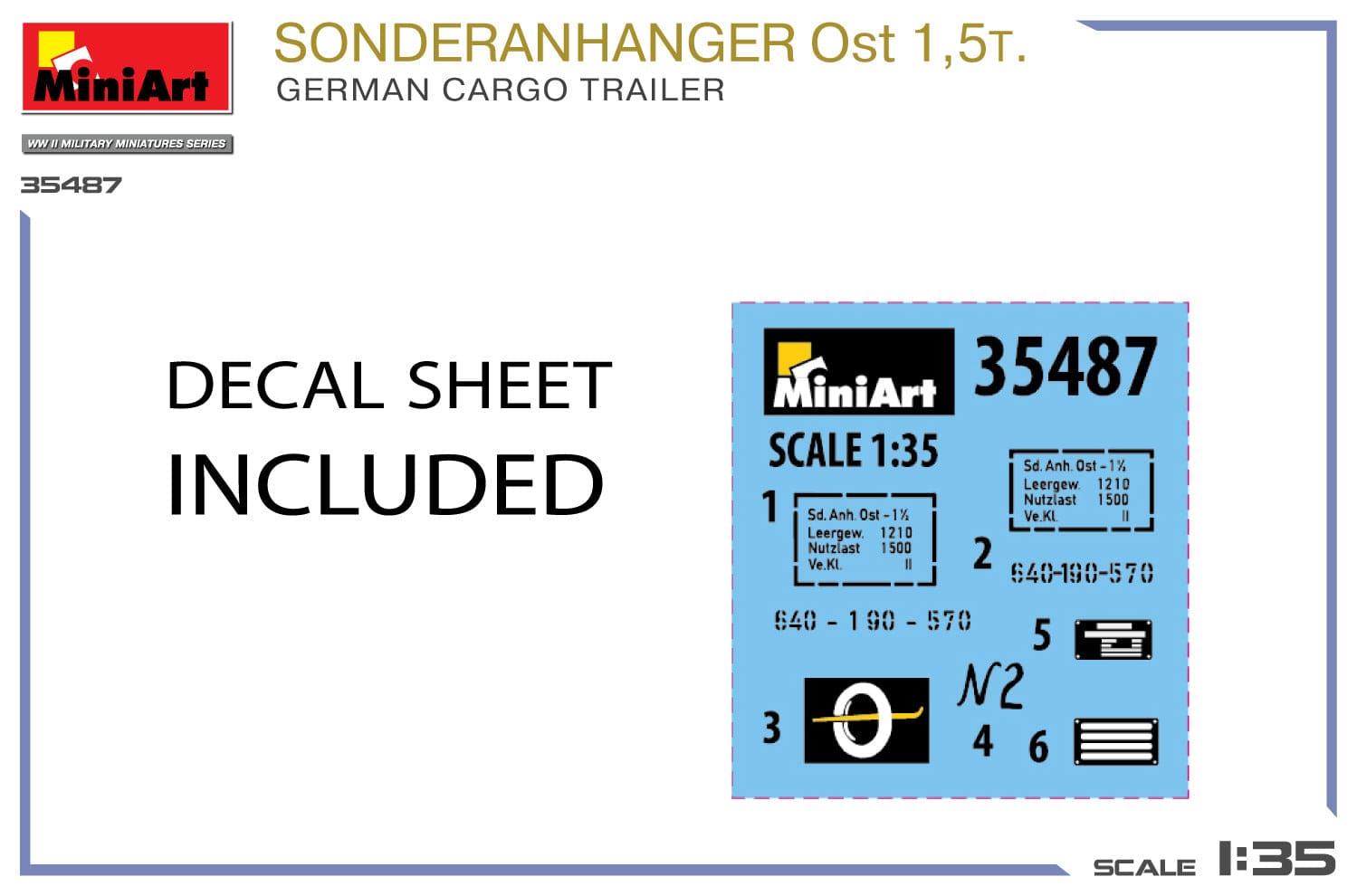 Miniart - 35487 - Sd.Anh. Ost 1.5t - decals