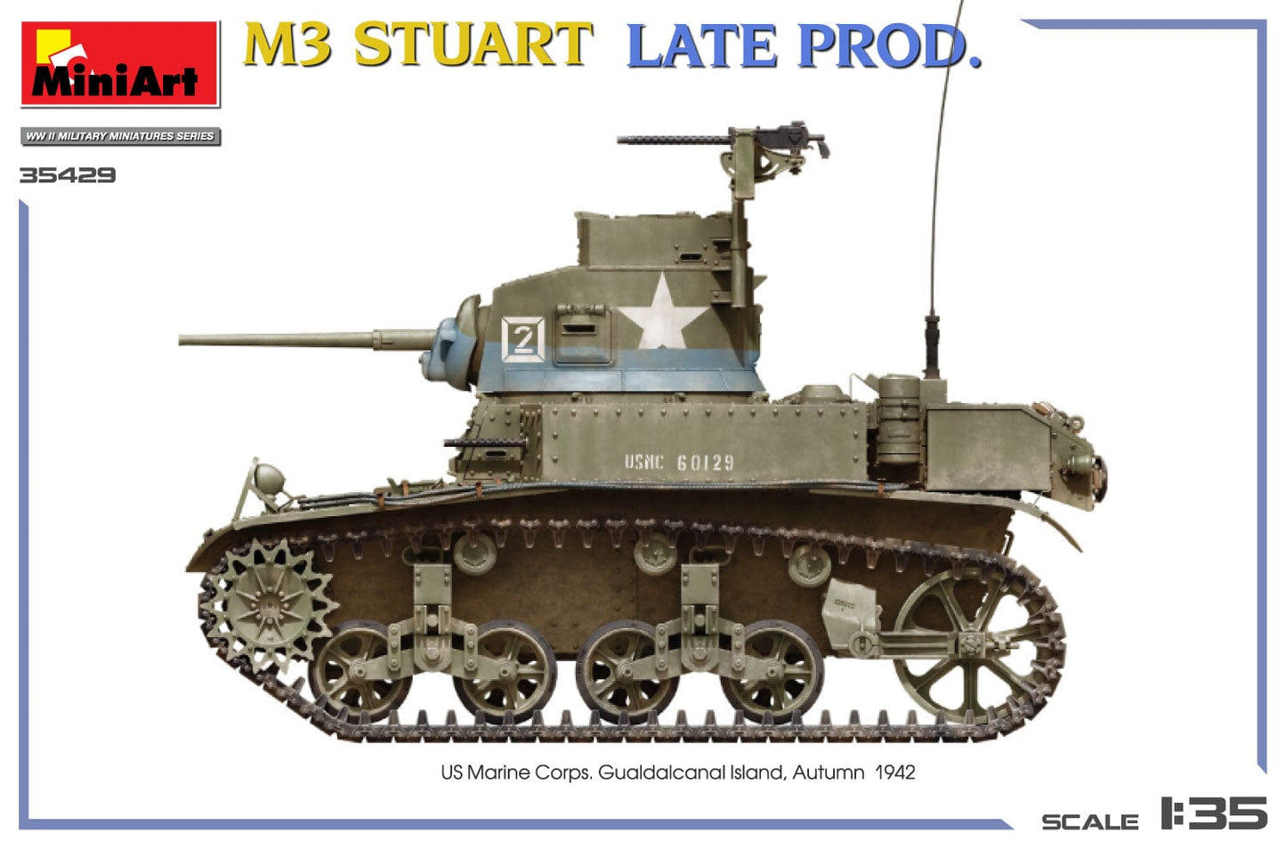 302 - Miniart - 35429 - M3 Stuart (late) - paint schemes