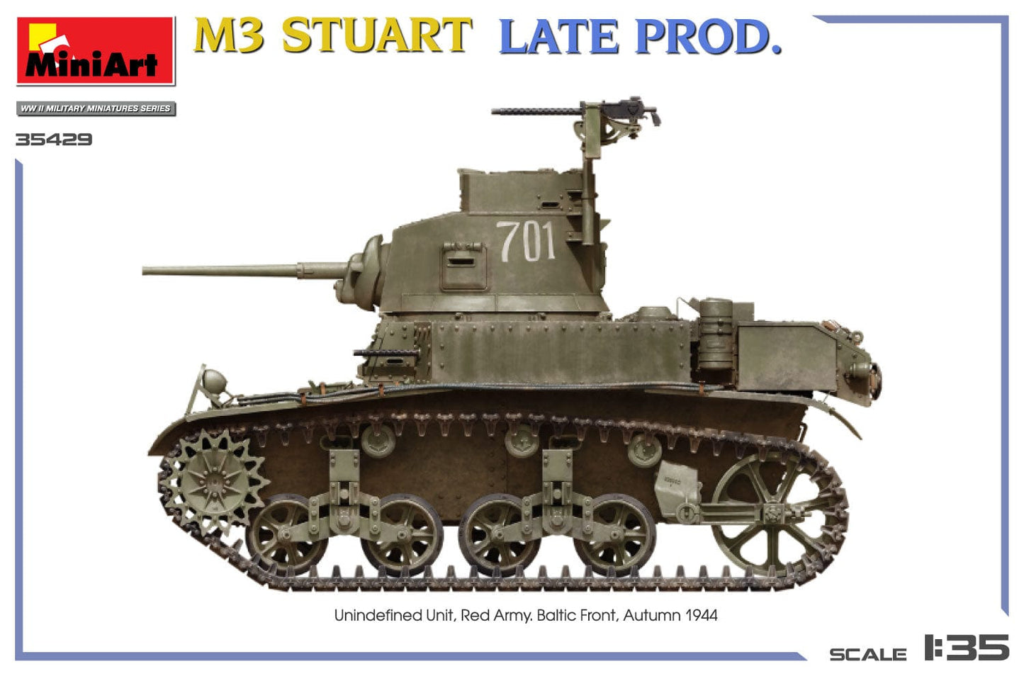 301 - Miniart - 35429 - M3 Stuart (late) - paint schemes
