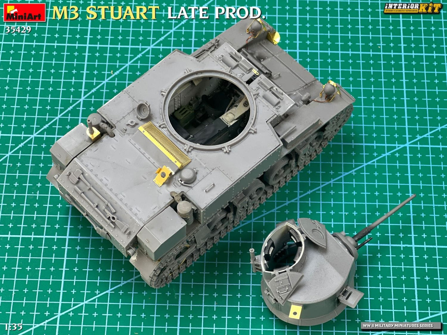 615 - Miniart - 35429 - M3 Stuart (late) - unpainted model