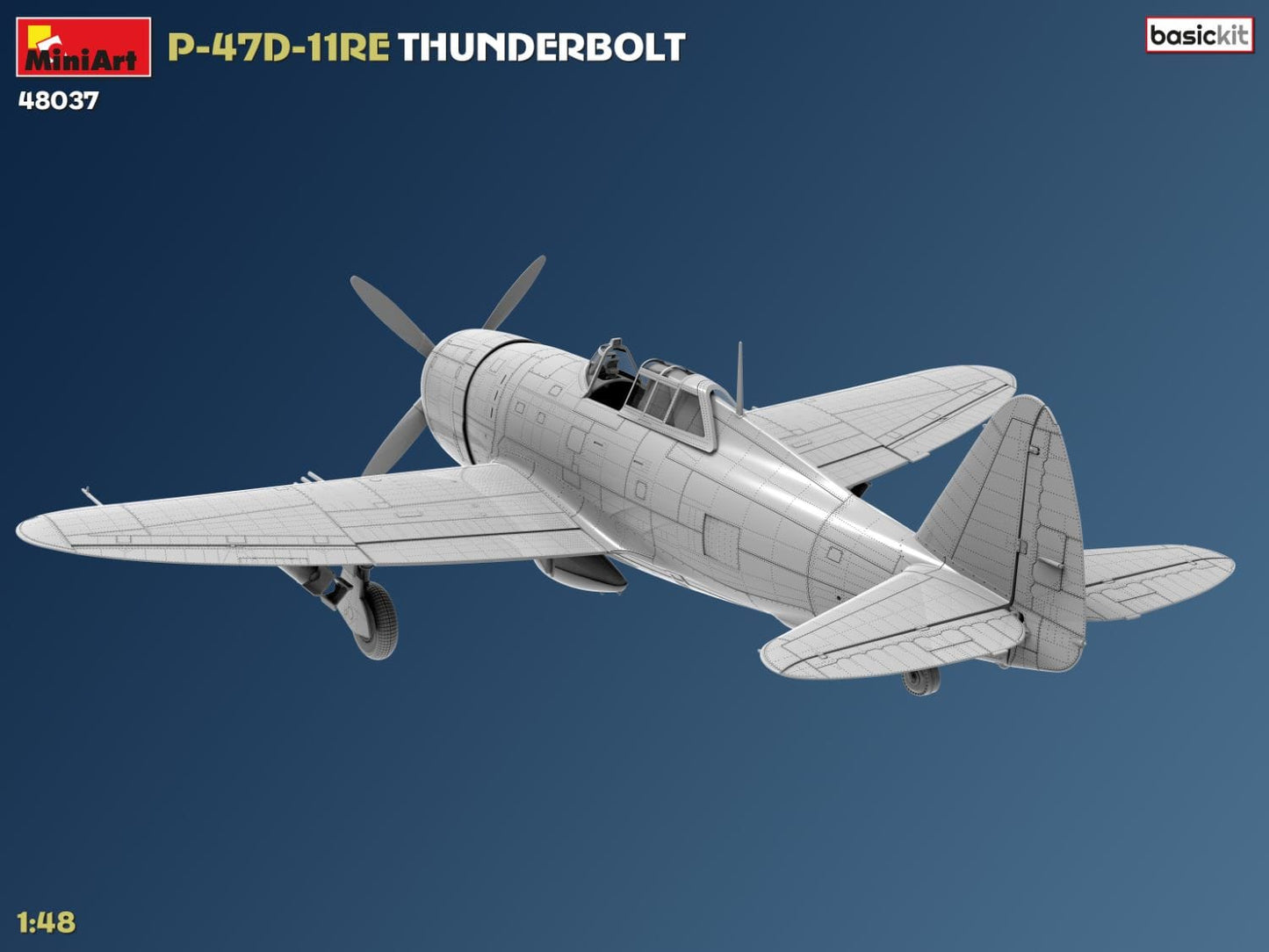508 - Miniart - 48037 - Republic P-47D-11-RE Thunderbolt Razorback - digital model