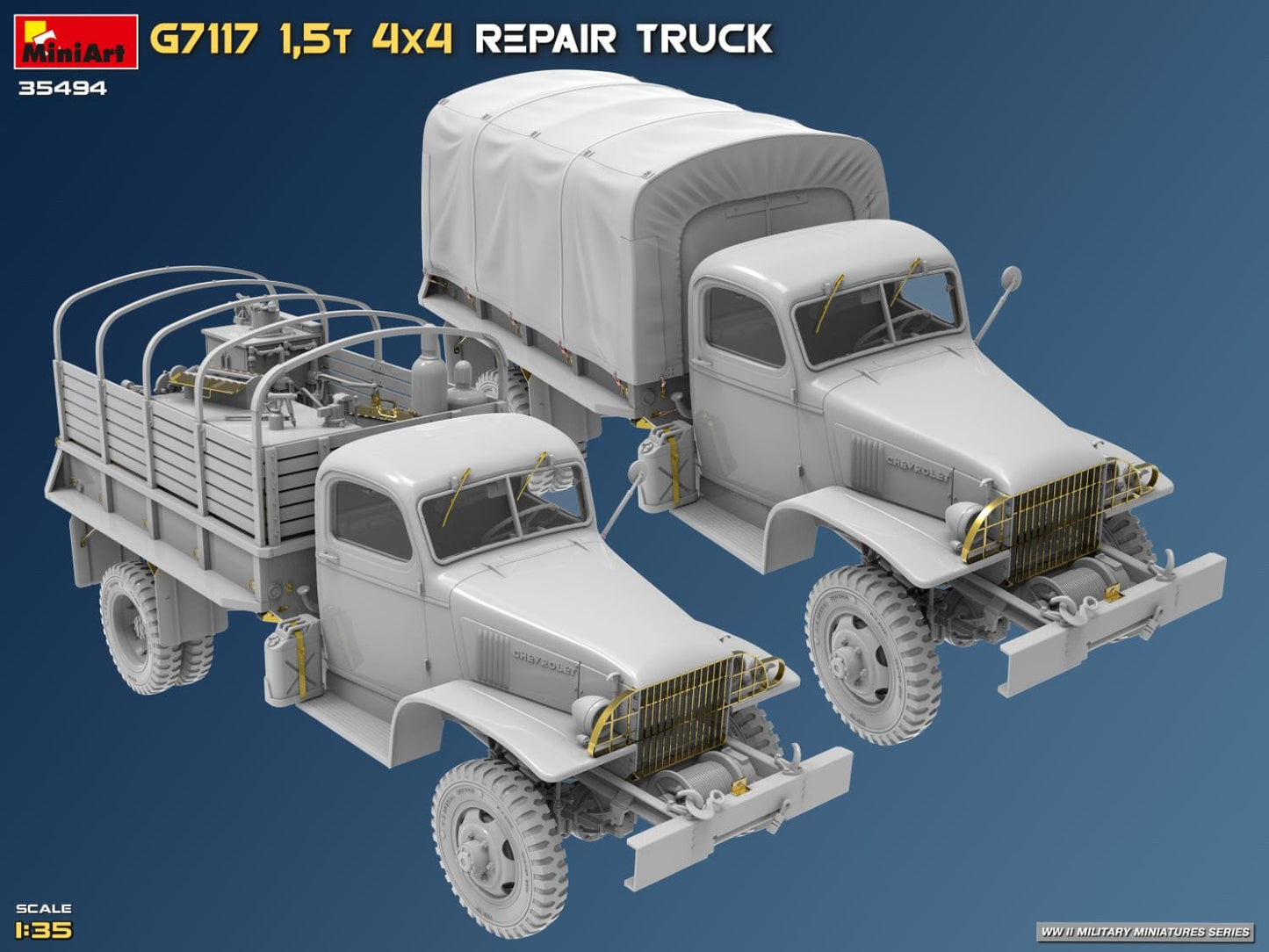 504 - Miniart - 35494 - Chevrolet G7117 1½-ton 4x4 Repair - digital model
