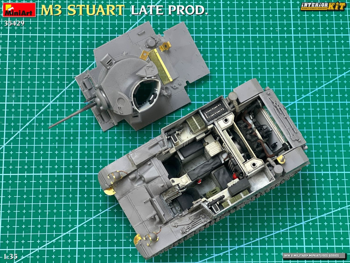 614 - Miniart - 35429 - M3 Stuart (late) - unpainted model