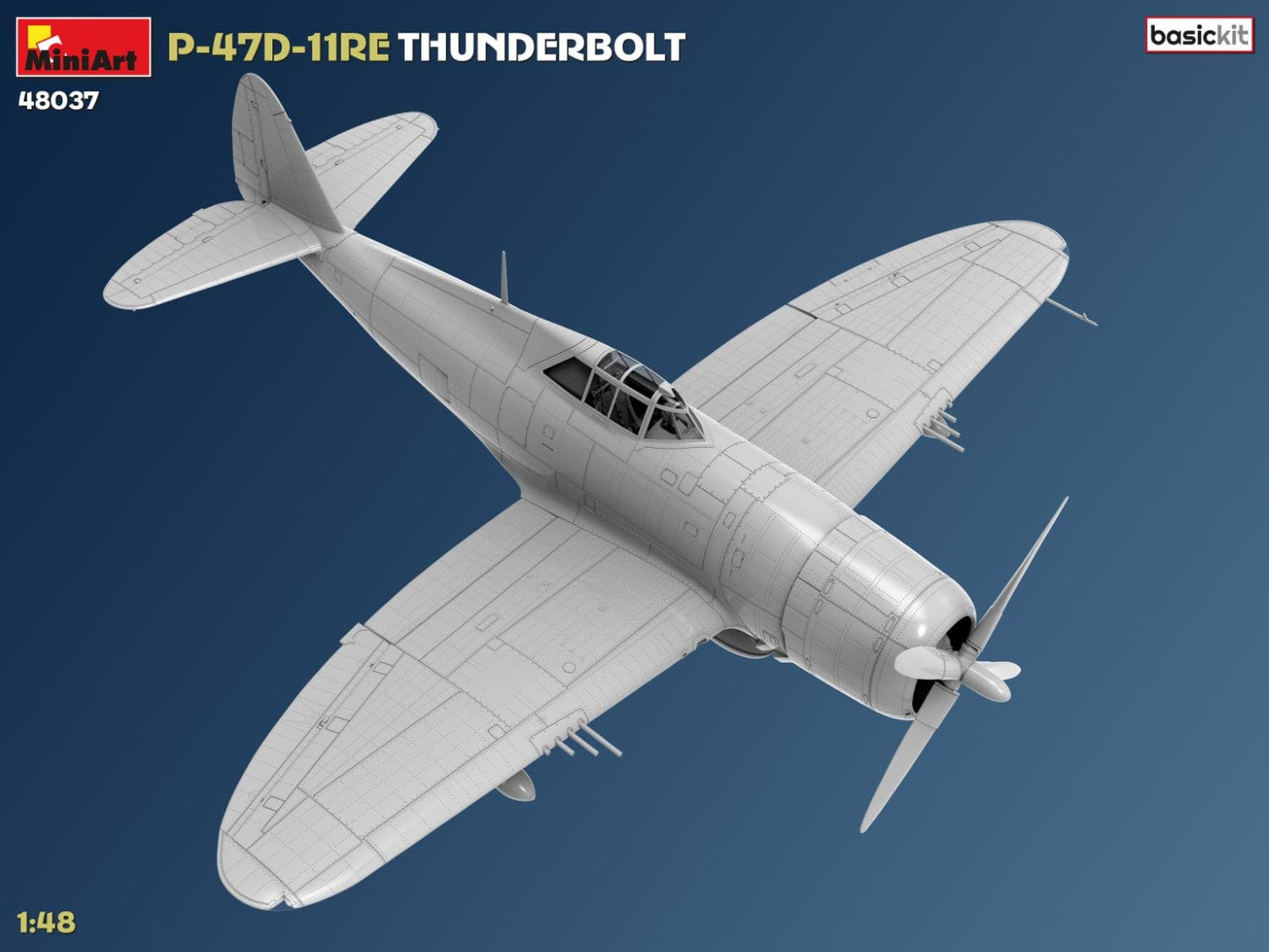 507 - Miniart - 48037 - Republic P-47D-11-RE Thunderbolt Razorback - digital model