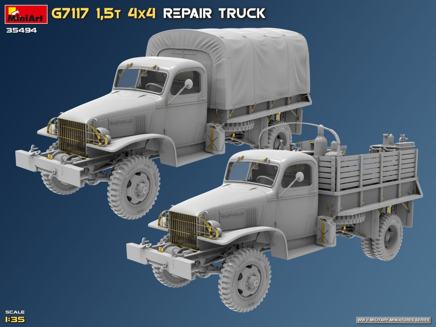 503 - Miniart - 35494 - Chevrolet G7117 1½-ton 4x4 Repair - digital model