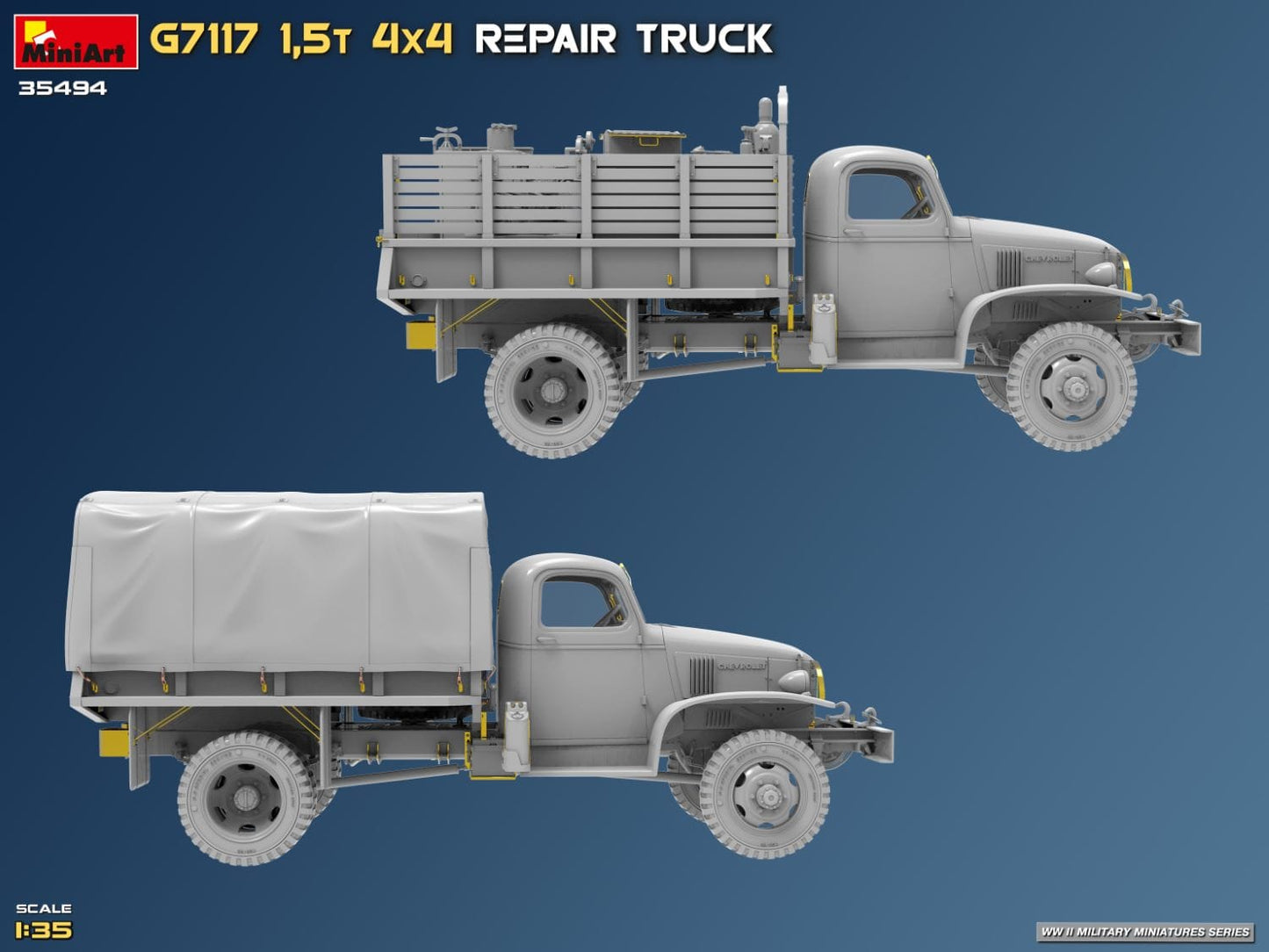 508 - Miniart - 35494 - Chevrolet G7117 1½-ton 4x4 Repair - digital model