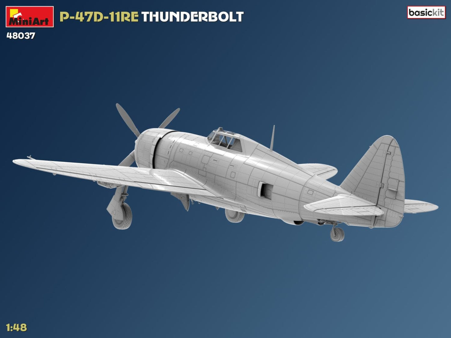 504 - Miniart - 48037 - Republic P-47D-11-RE Thunderbolt Razorback - digital model