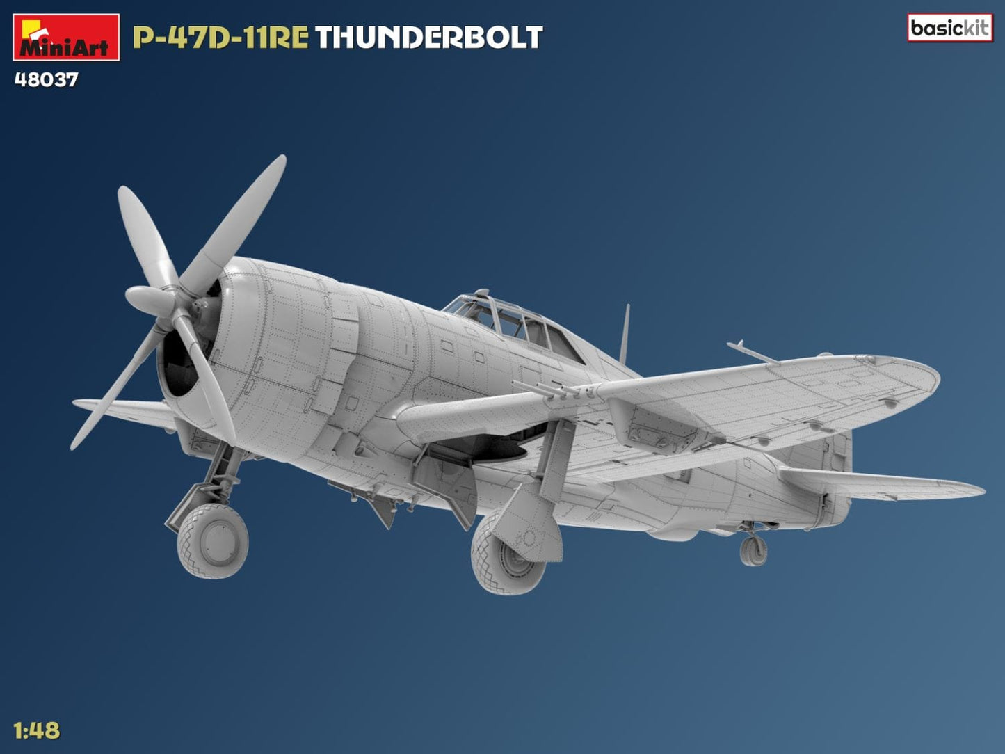 501 - Miniart - 48037 - Republic P-47D-11-RE Thunderbolt Razorback - digital model