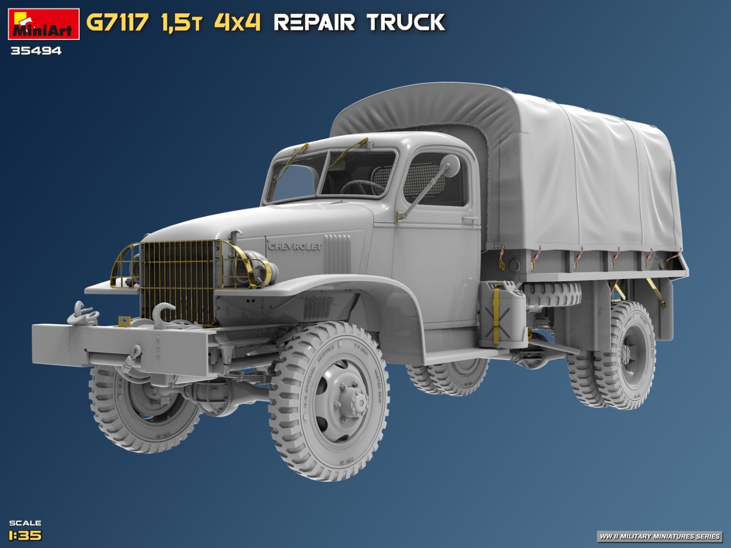 Miniart - 35494 - Chevrolet G7117 1½-ton 4x4 Repair - digital model