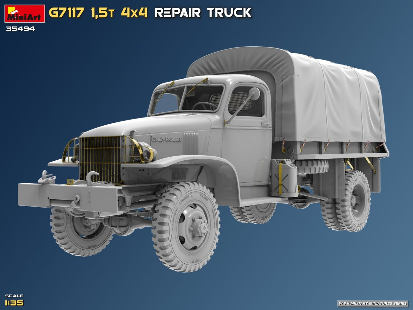 502 - Miniart - 35494 - Chevrolet G7117 1½-ton 4x4 Repair - digital model