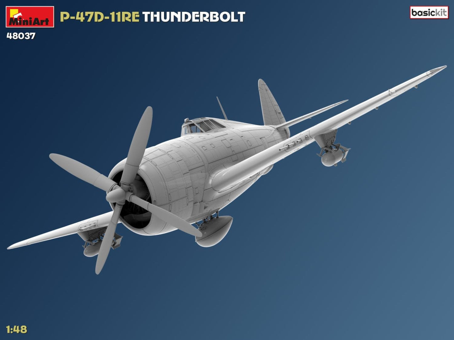 500 - Miniart - 48037 - Republic P-47D-11-RE Thunderbolt Razorback - digital model