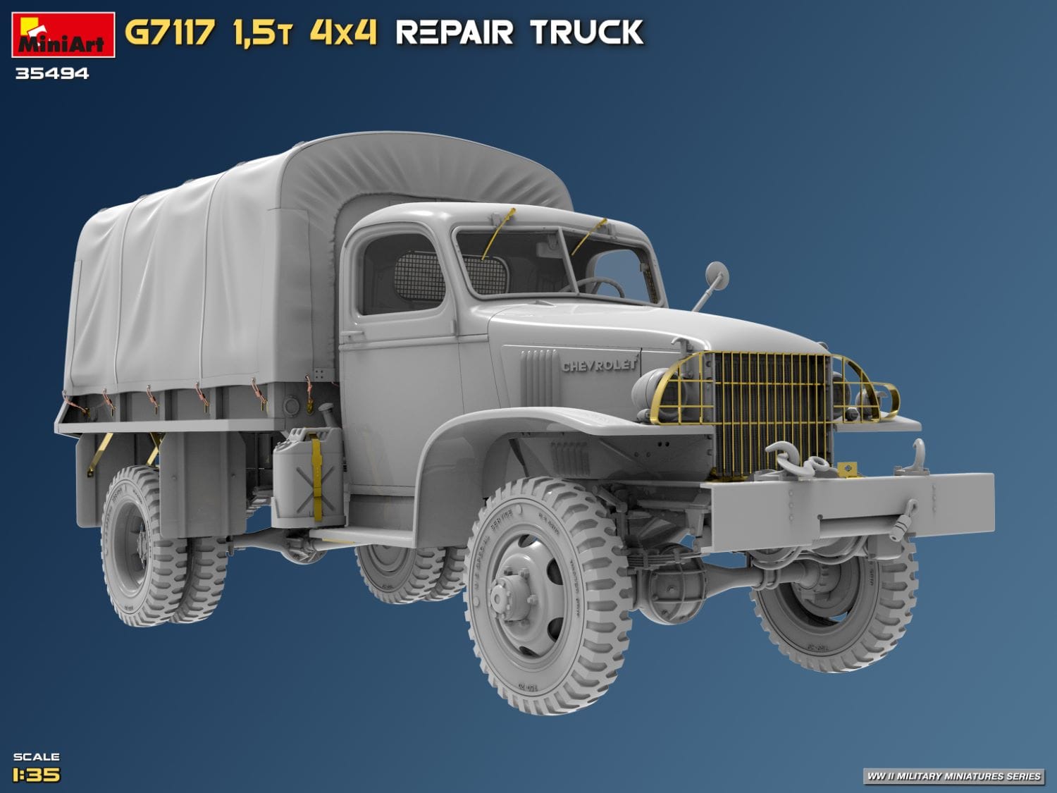 Miniart - 35494 - Chevrolet G7117 1½-ton 4x4 Repair - digital model