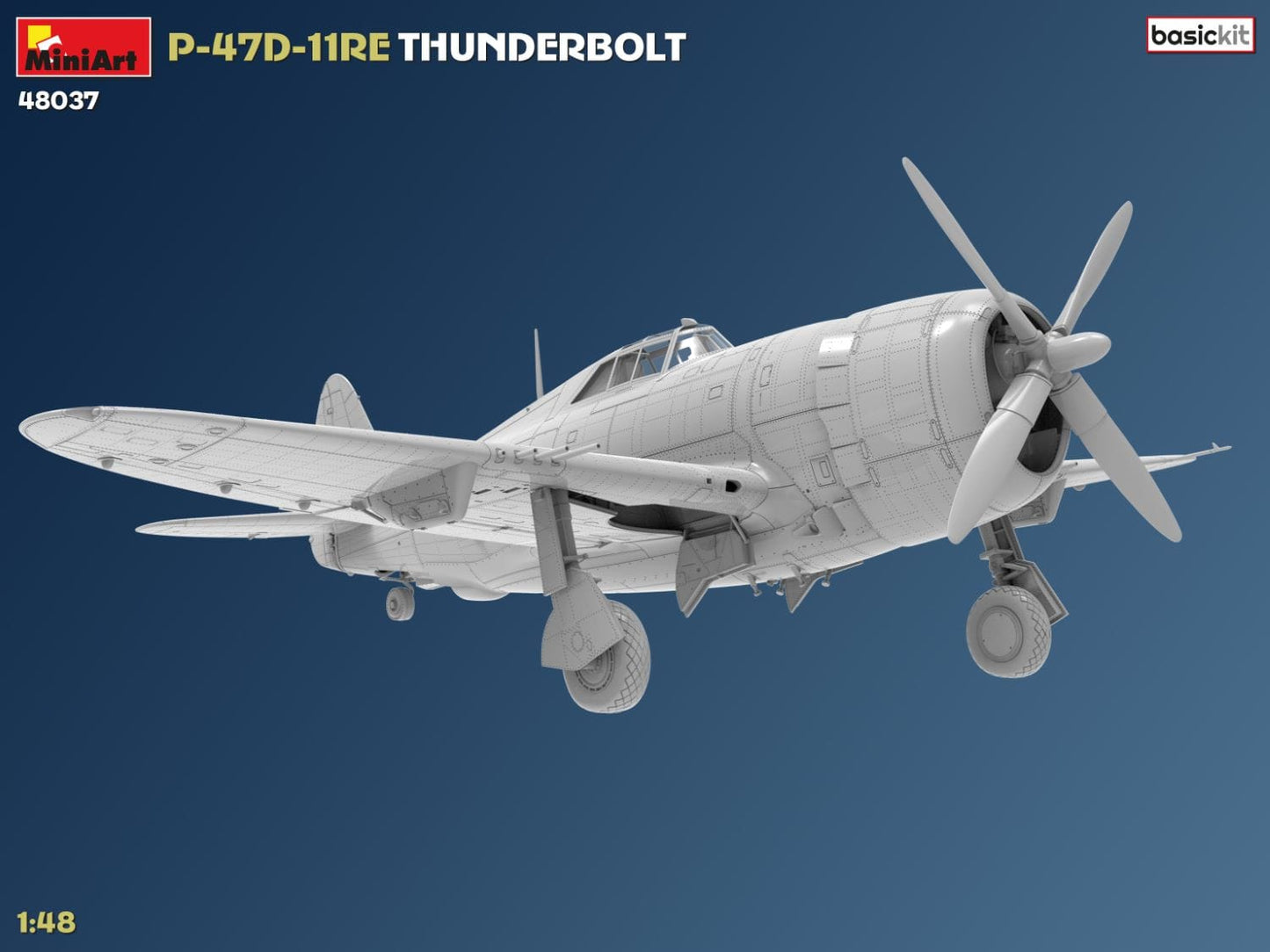 503 - Miniart - 48037 - Republic P-47D-11-RE Thunderbolt Razorback - digital model
