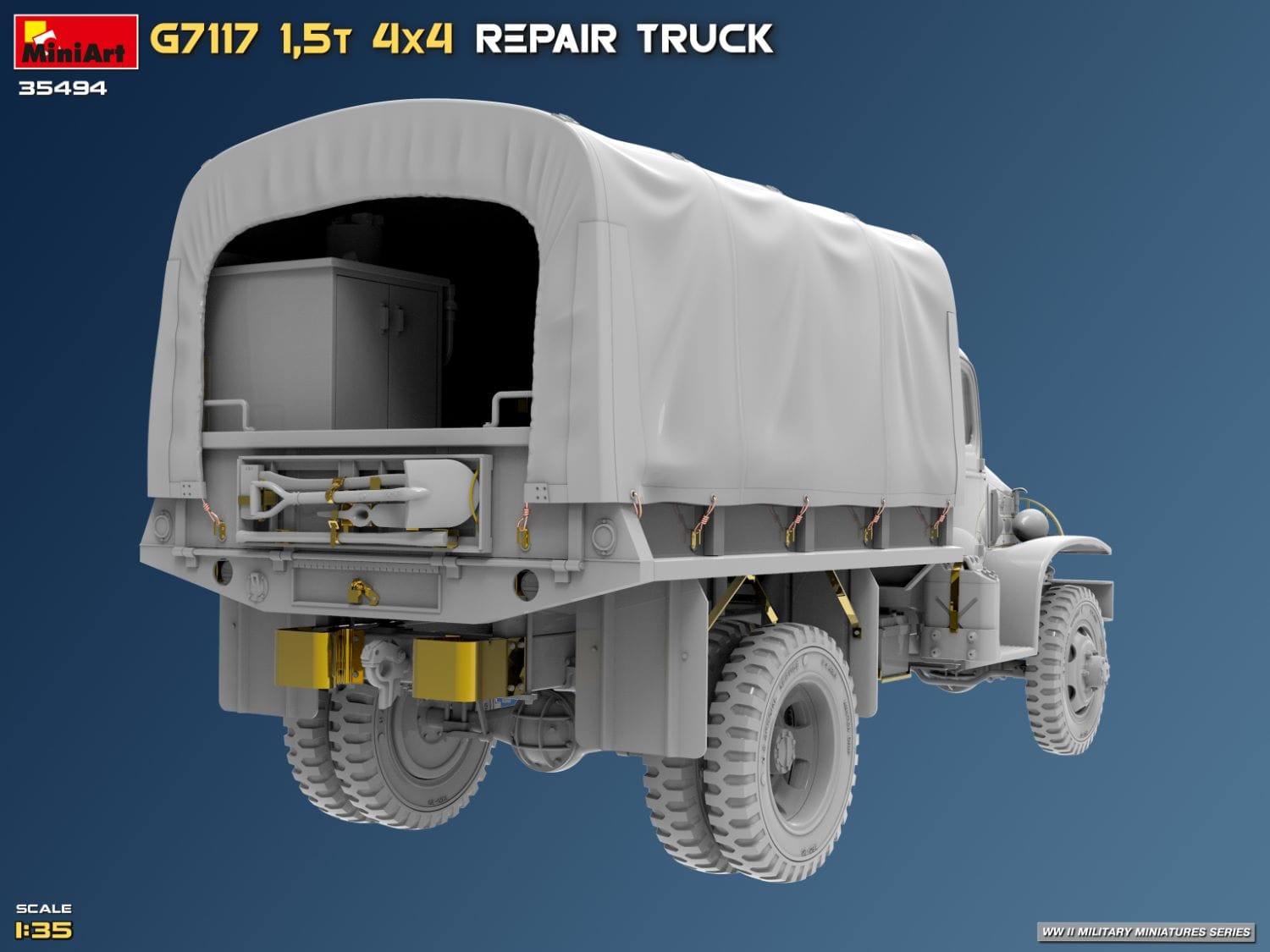 Miniart - 35494 - Chevrolet G7117 1½-ton 4x4 Repair - digital model