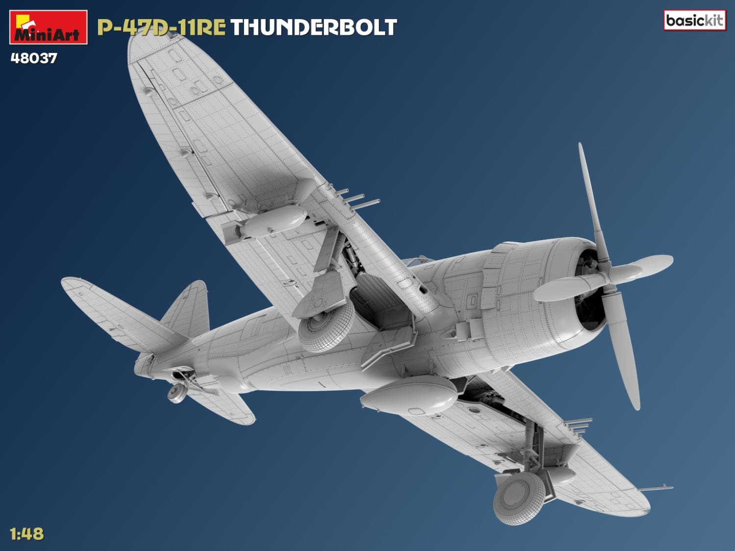 Miniart - 48037 - Republic P-47D-11-RE Thunderbolt Razorback - digital model