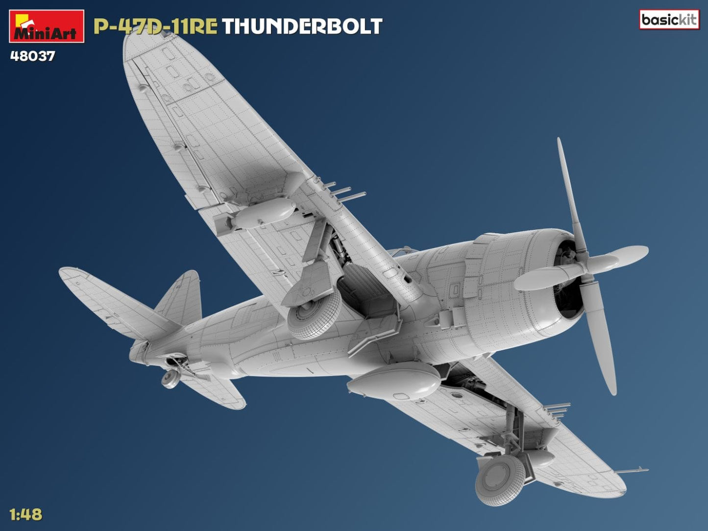 509 - Miniart - 48037 - Republic P-47D-11-RE Thunderbolt Razorback - digital model