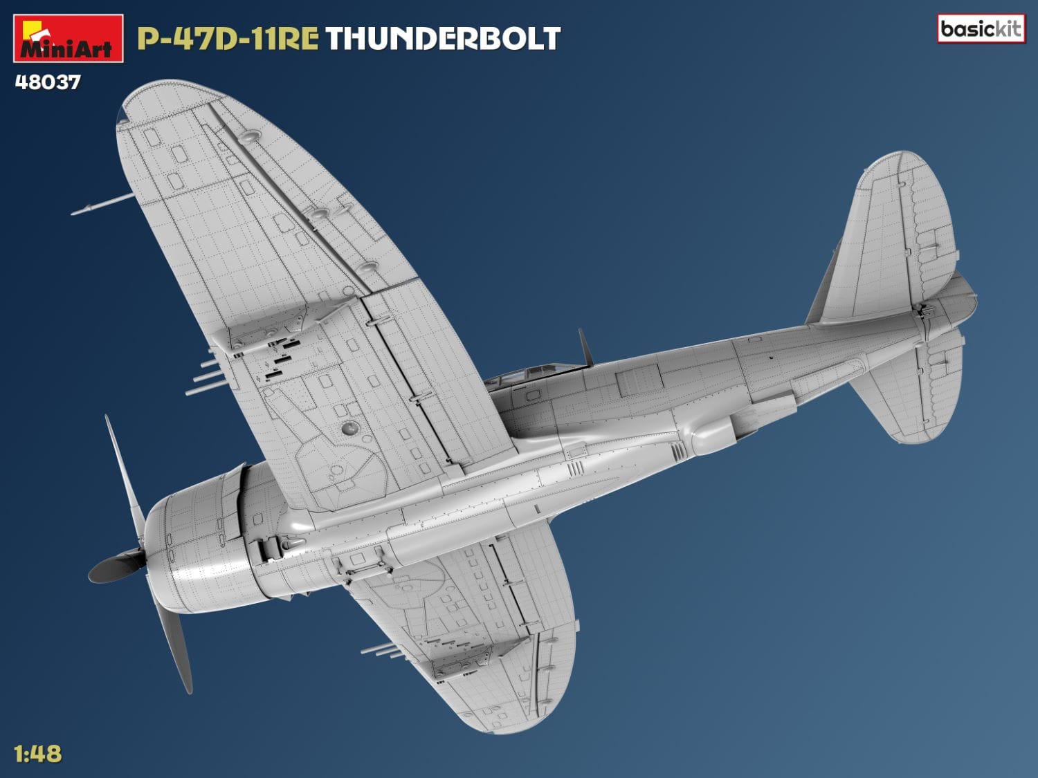 Miniart - 48037 - Republic P-47D-11-RE Thunderbolt Razorback - digital model