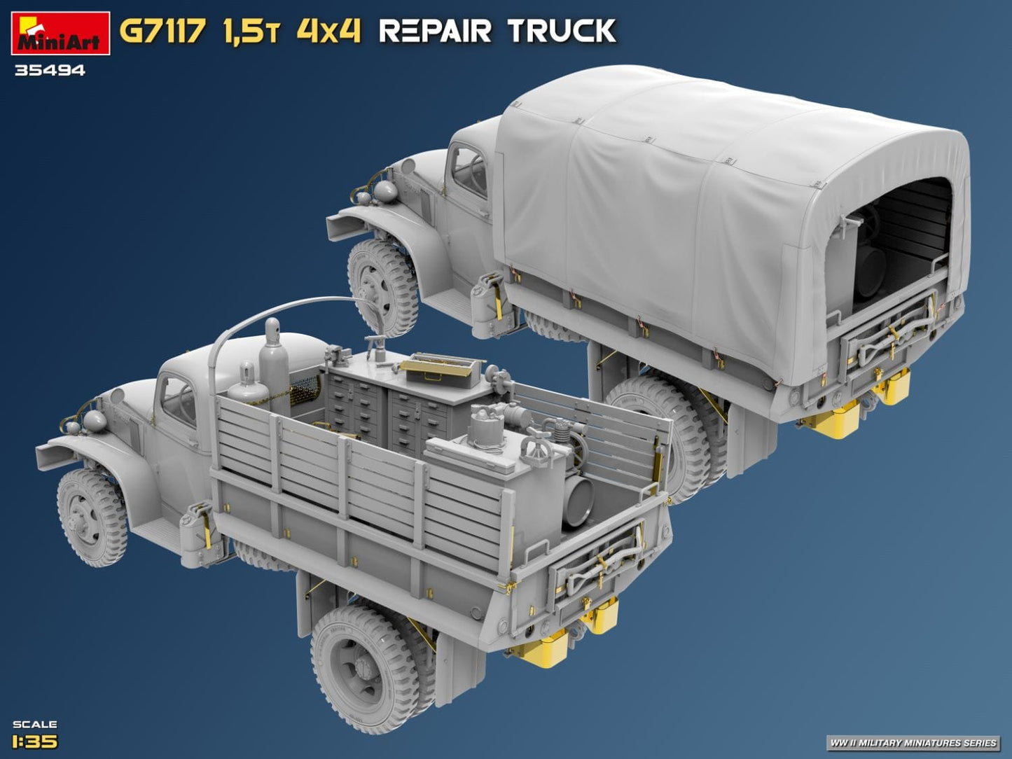 505 - Miniart - 35494 - Chevrolet G7117 1½-ton 4x4 Repair - digital model