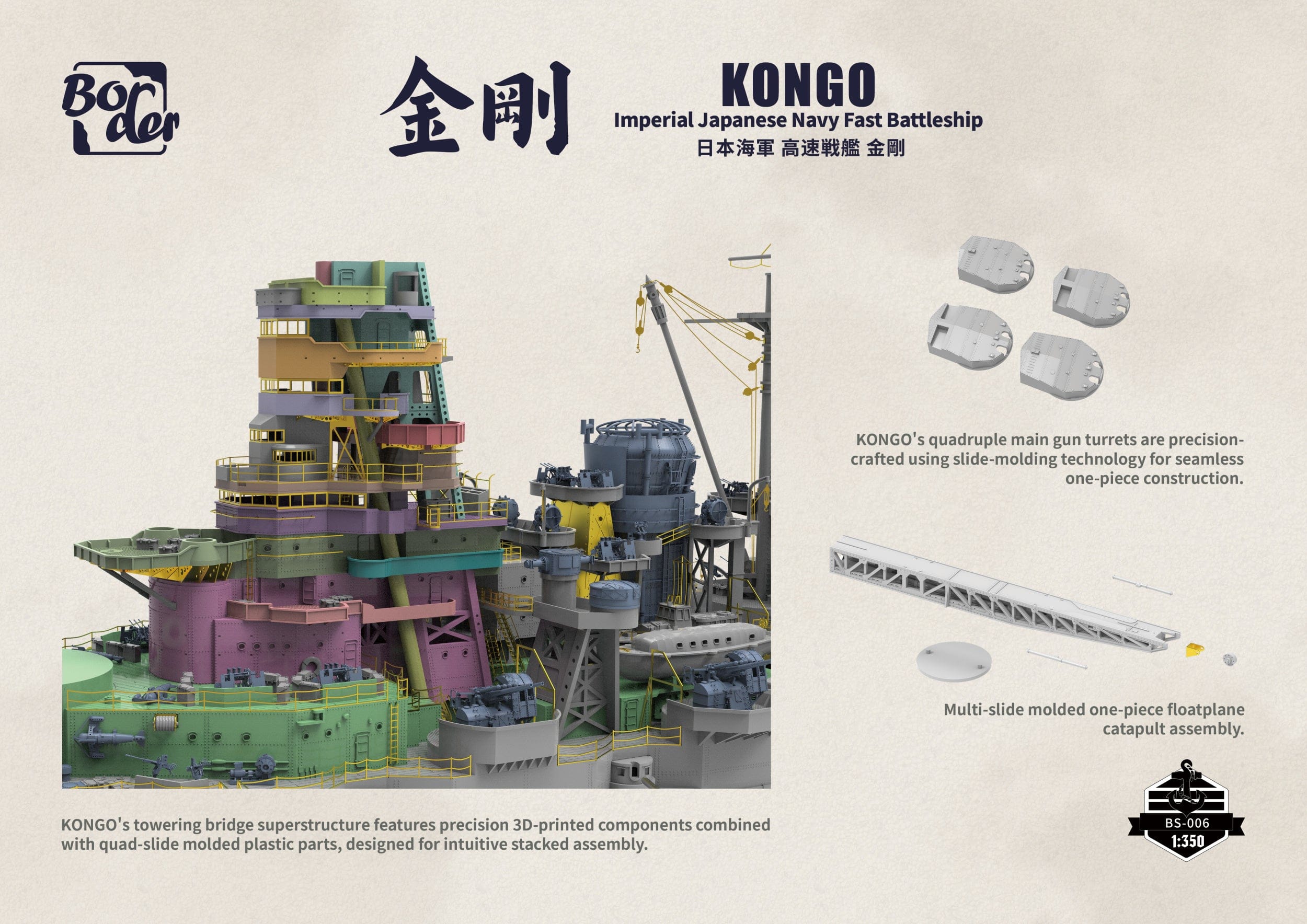 Border Model - BS-006 - Kongō - digital model