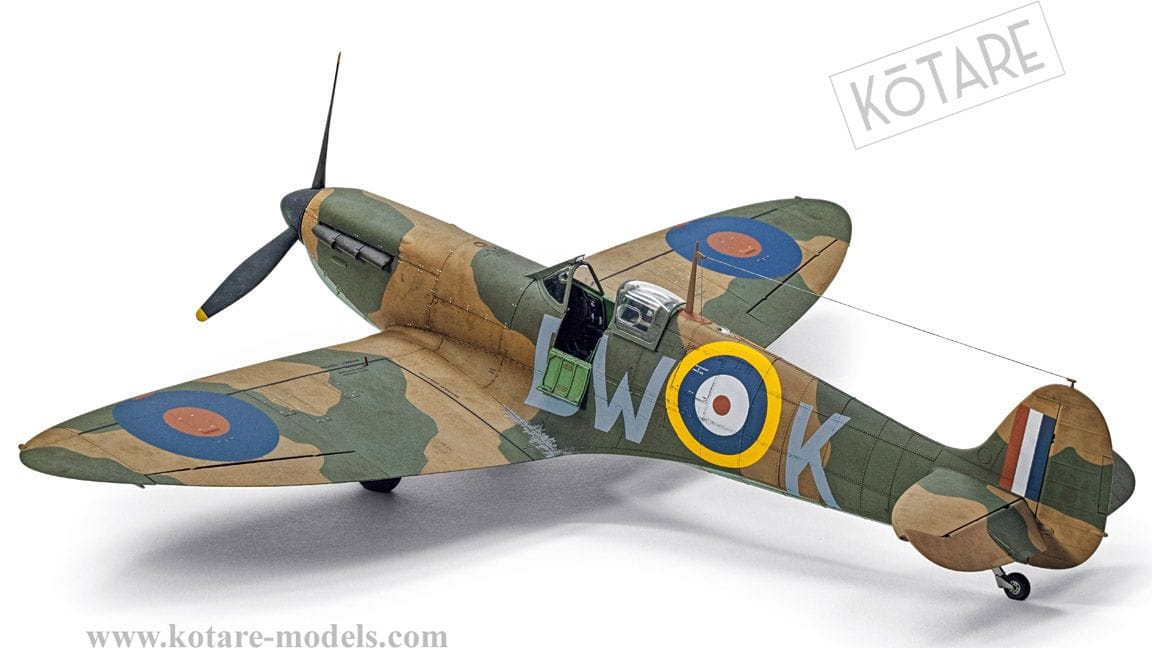 715 - Kotare - 32001 - Supermarine Spitfire Mk Ia (mid) - painted model