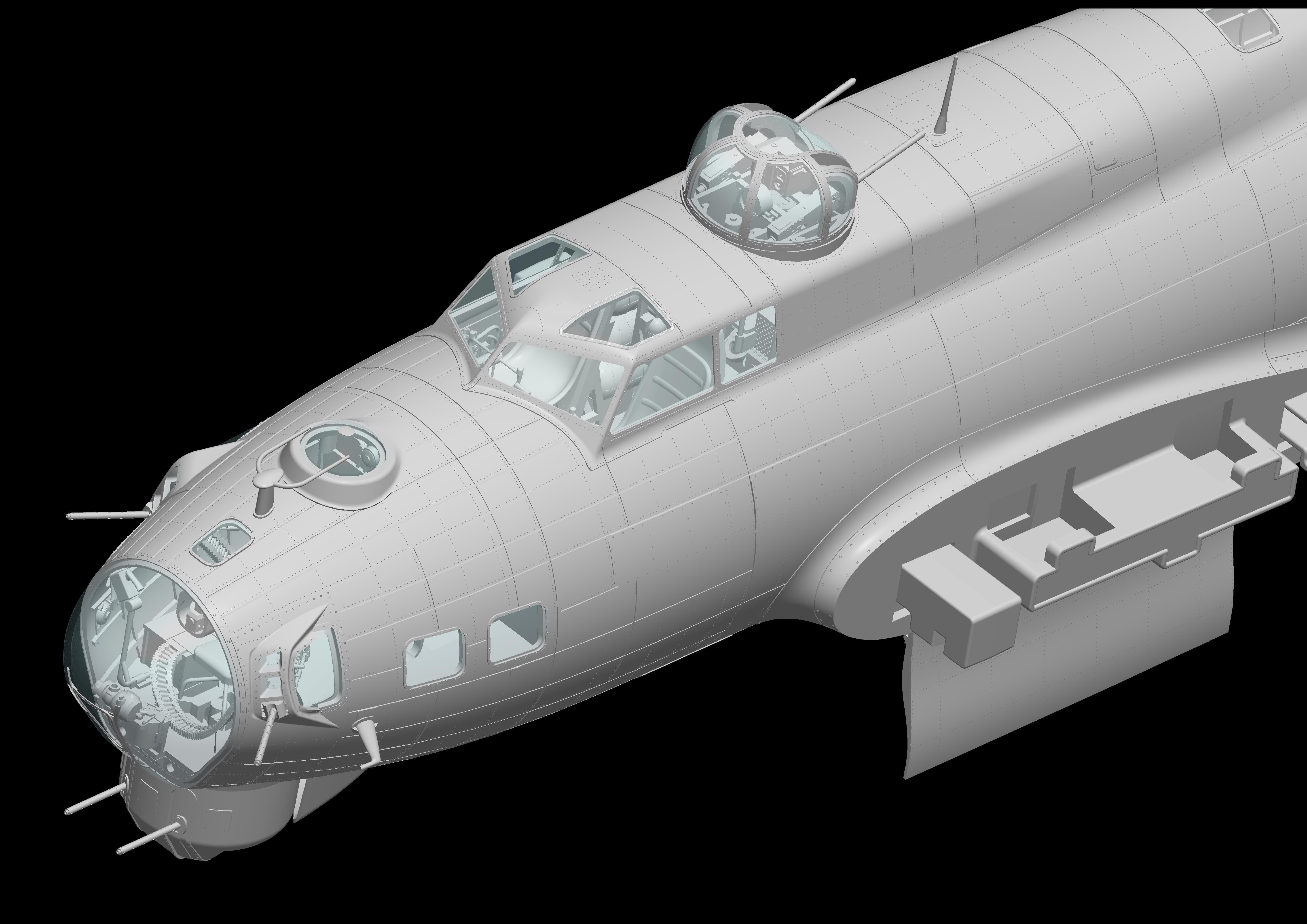 HK Models - 01E030 - Boeing B-17G Flying Fortress (late) - digital model