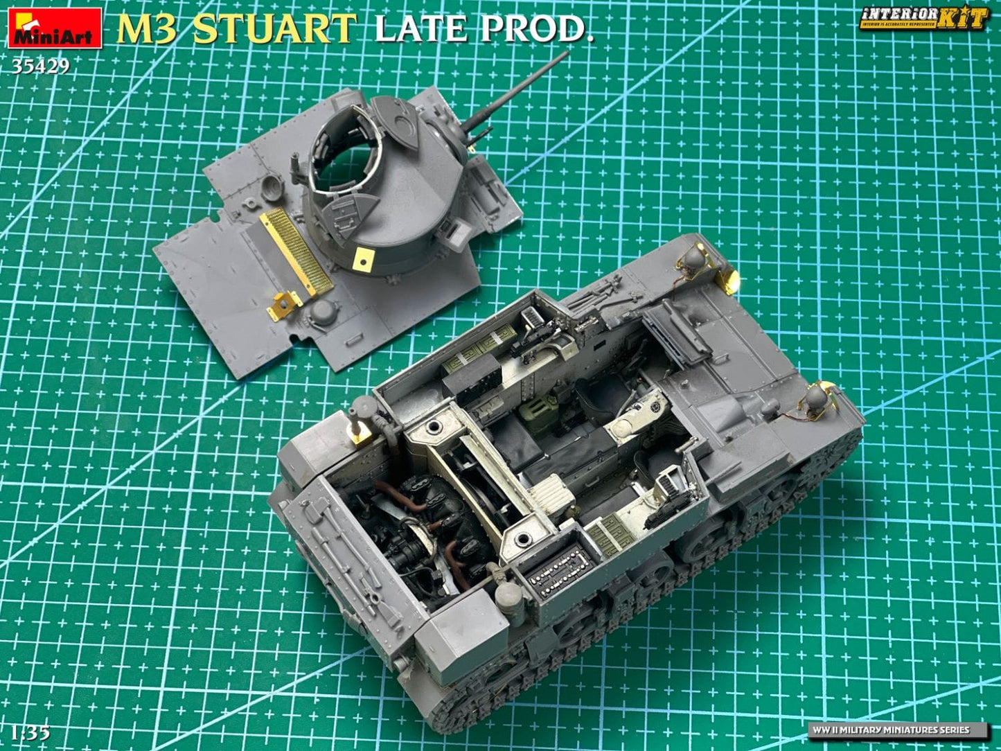 609 - Miniart - 35429 - M3 Stuart (late) - unpainted model