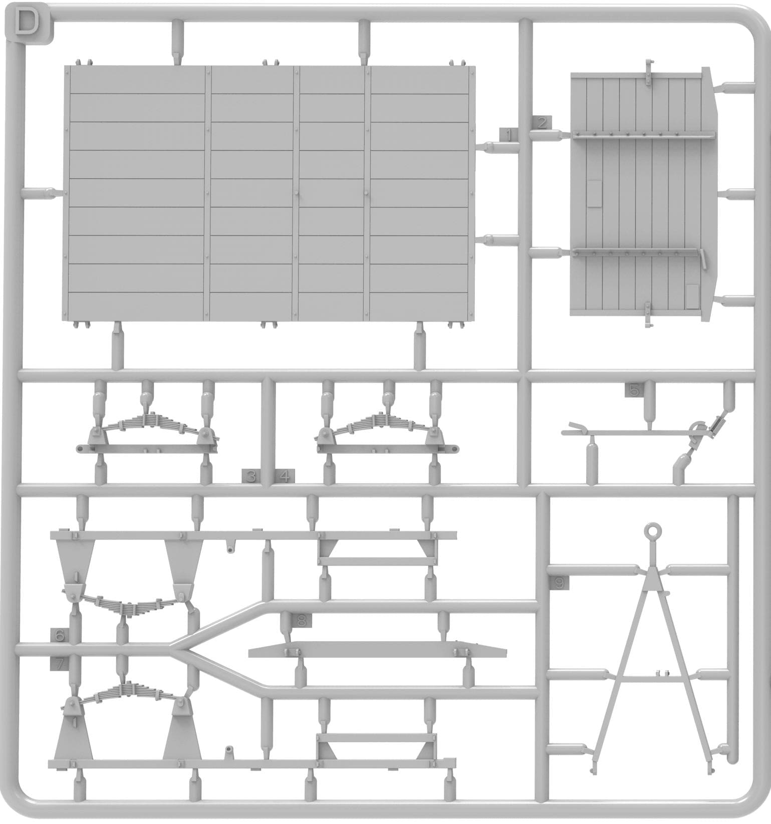 Miniart - 35487 - Sd.Anh. Ost 1.5t - sprue