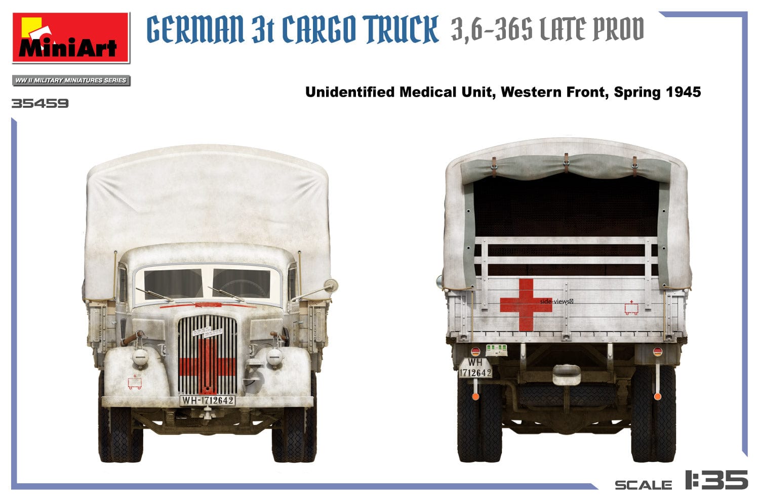 Miniart - 35459 - Opel Blitz 3.6-36S (late) - paint schemes