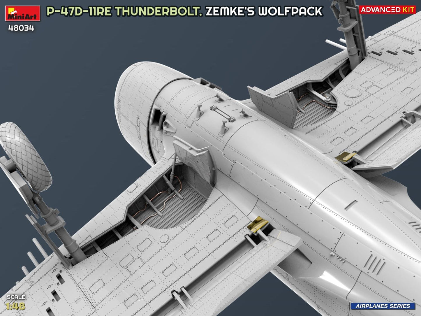 511 - Miniart - 48034 - Republic P-47D-11-RE Thunderbolt Razorback ‘Zemke’s Wolfpack’ - digital model