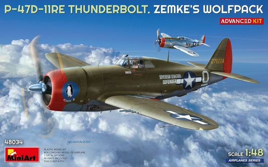 010 - Miniart - 48034 - Republic P-47D-11-RE Thunderbolt Razorback ‘Zemke’s Wolfpack’ - primary image
