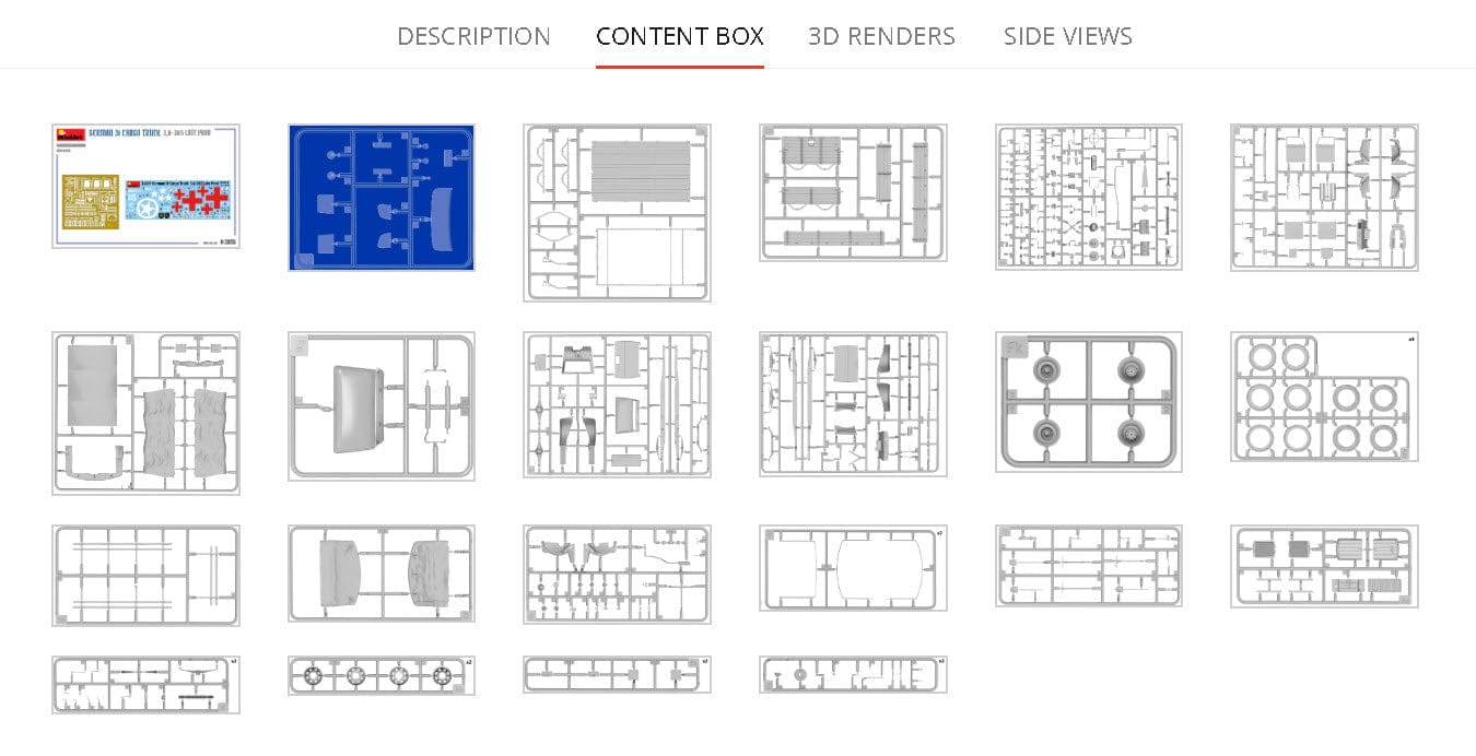 Miniart - 35459 - Opel Blitz 3.6-36S (late) - sprue