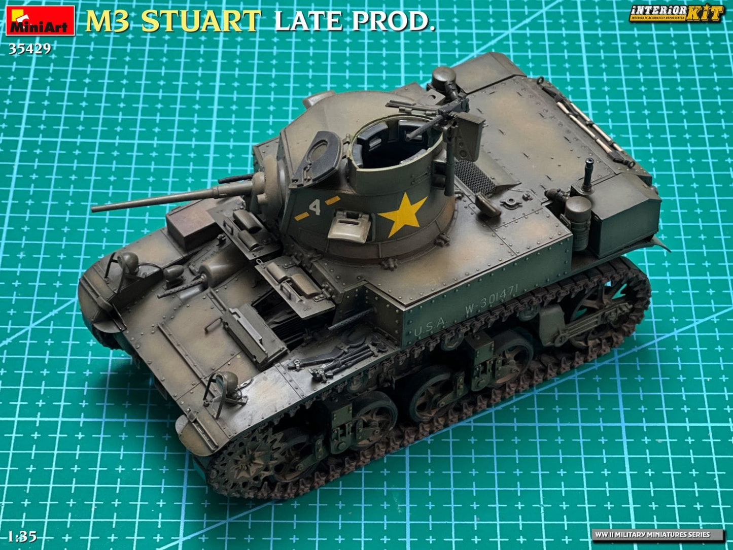 701 - Miniart - 35429 - M3 Stuart (late) - painted model