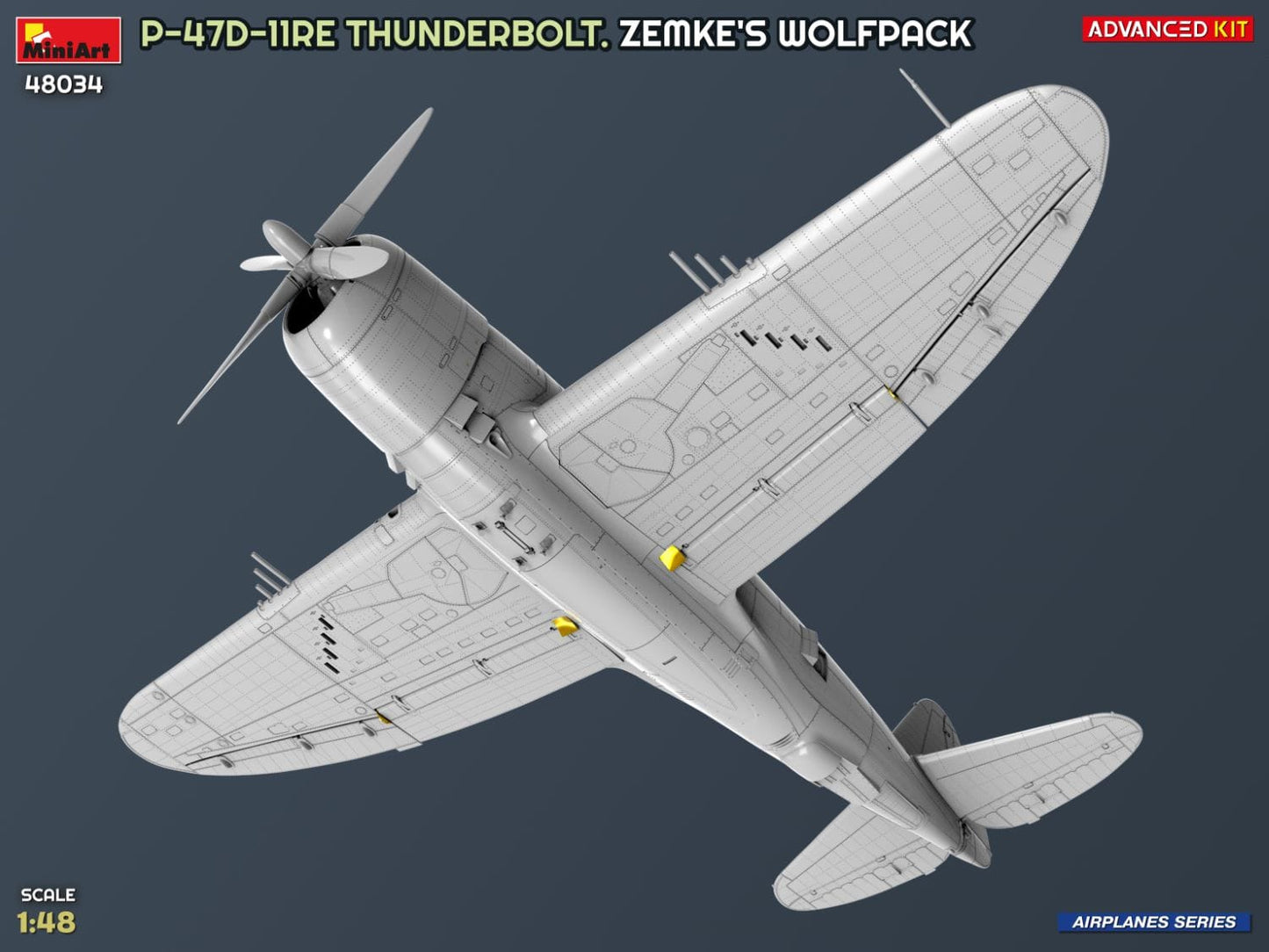 502 - Miniart - 48034 - Republic P-47D-11-RE Thunderbolt Razorback ‘Zemke’s Wolfpack’ - digital model