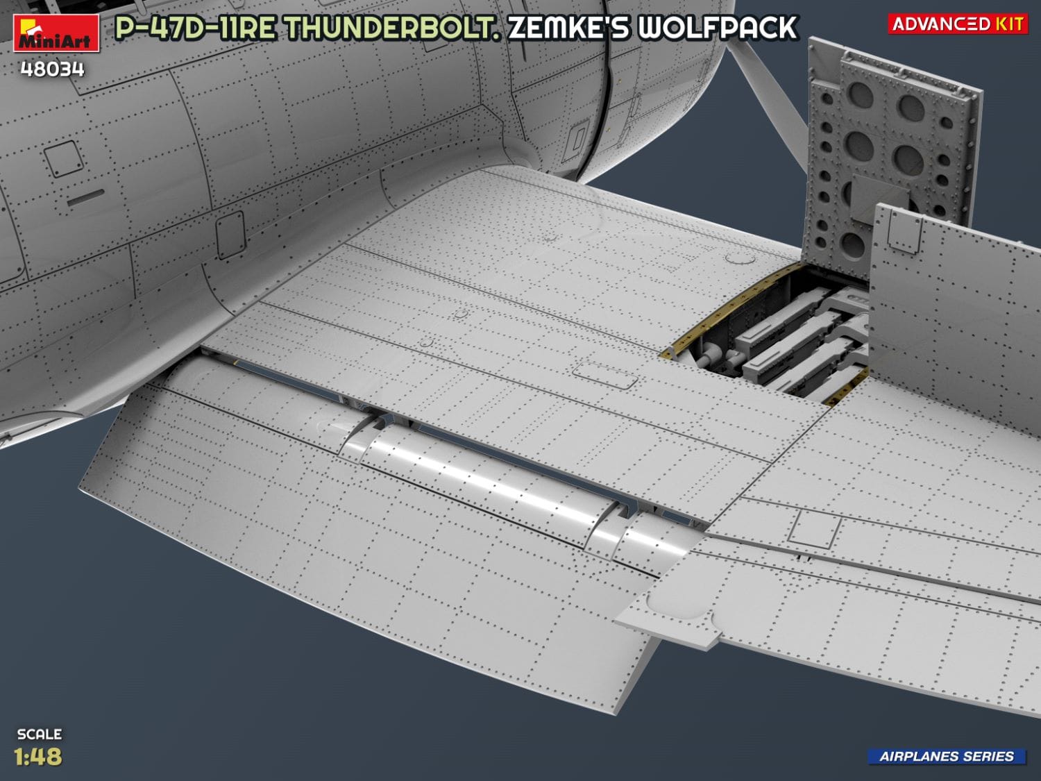 Miniart - 48034 - Republic P-47D-11-RE Thunderbolt Razorback ‘Zemke’s Wolfpack’ - digital model