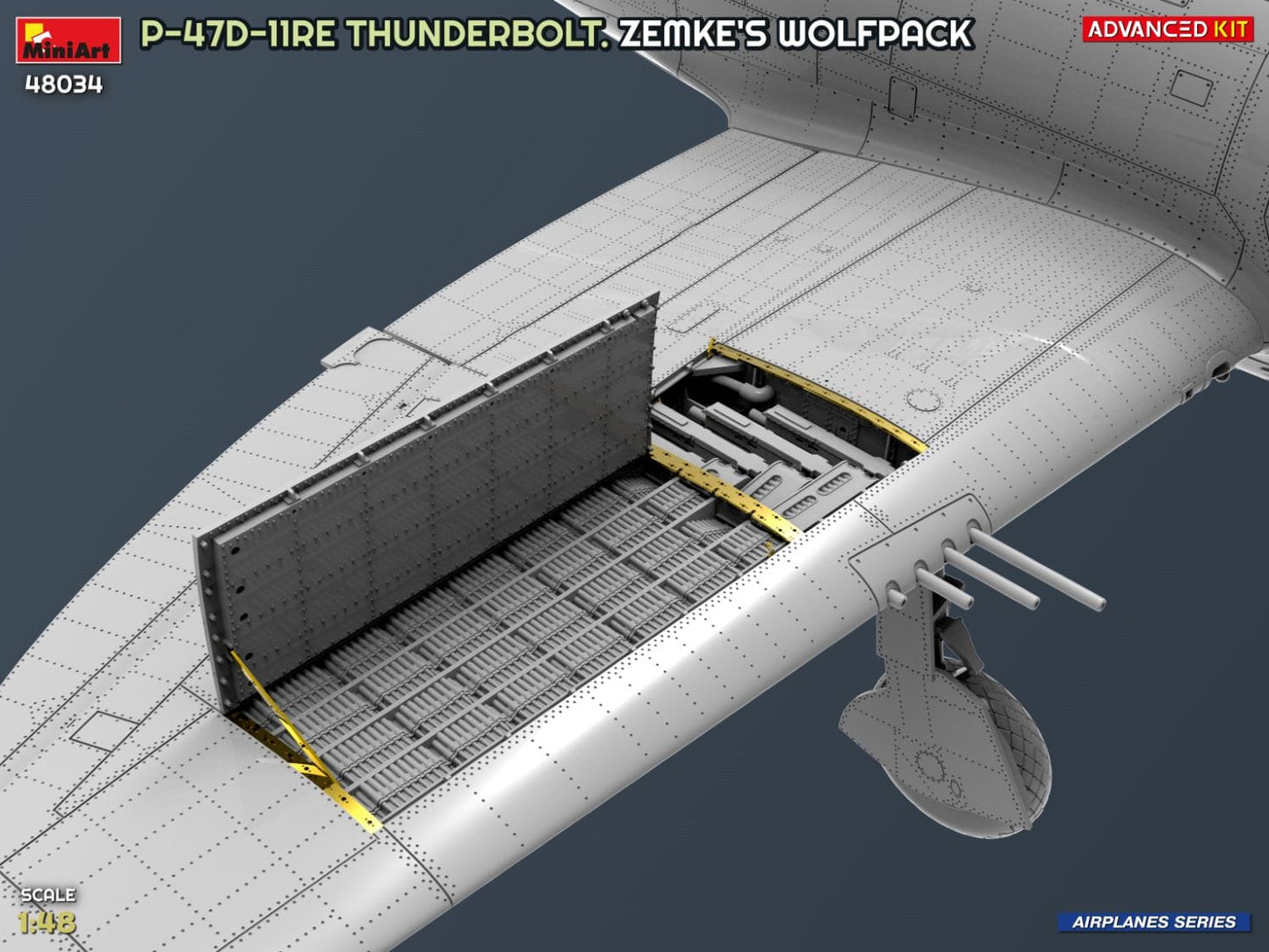 507 - Miniart - 48034 - Republic P-47D-11-RE Thunderbolt Razorback ‘Zemke’s Wolfpack’ - digital model