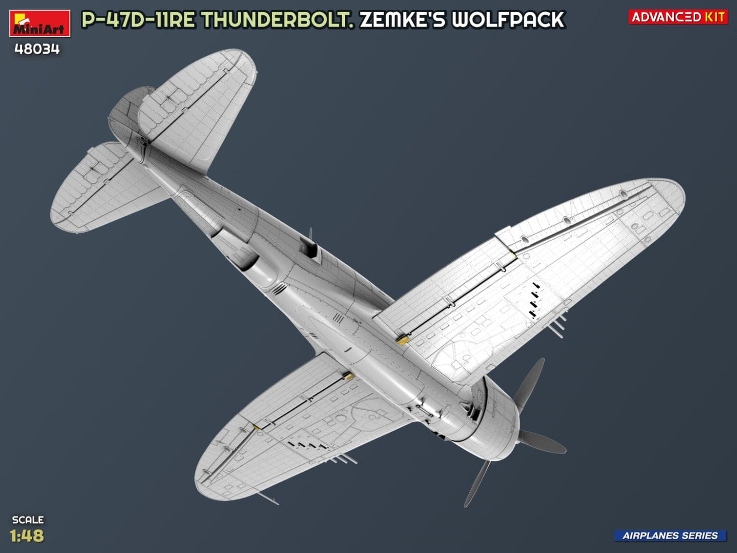503 - Miniart - 48034 - Republic P-47D-11-RE Thunderbolt Razorback ‘Zemke’s Wolfpack’ - digital model