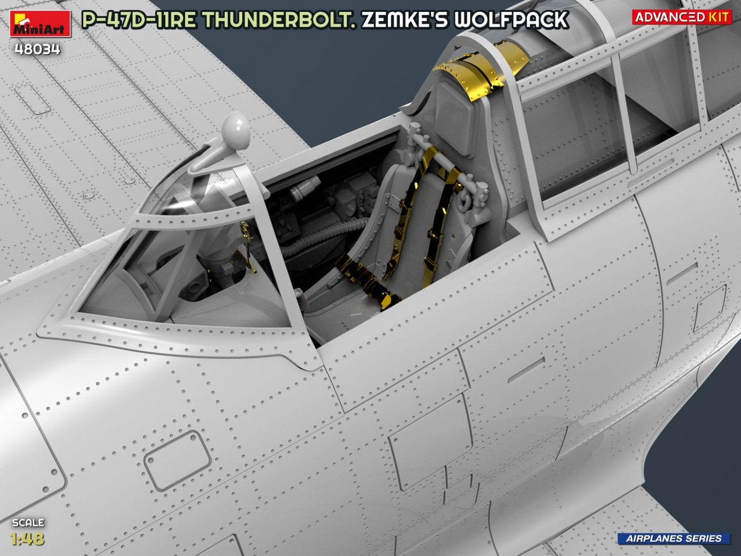 504 - Miniart - 48034 - Republic P-47D-11-RE Thunderbolt Razorback ‘Zemke’s Wolfpack’ - digital model