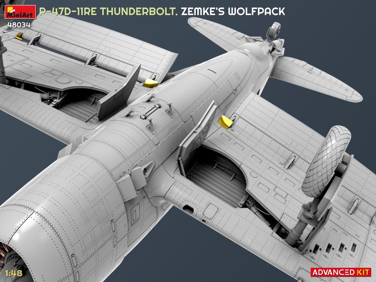Miniart - 48034 - Republic P-47D-11-RE Thunderbolt Razorback ‘Zemke’s Wolfpack’ - digital model
