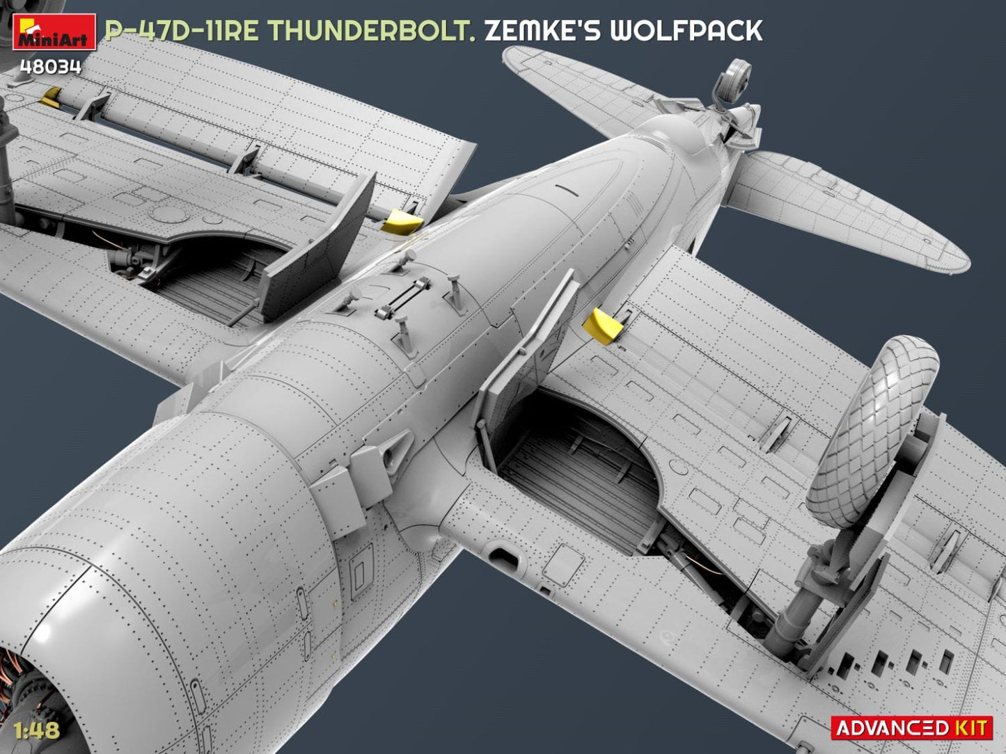 510 - Miniart - 48034 - Republic P-47D-11-RE Thunderbolt Razorback ‘Zemke’s Wolfpack’ - digital model