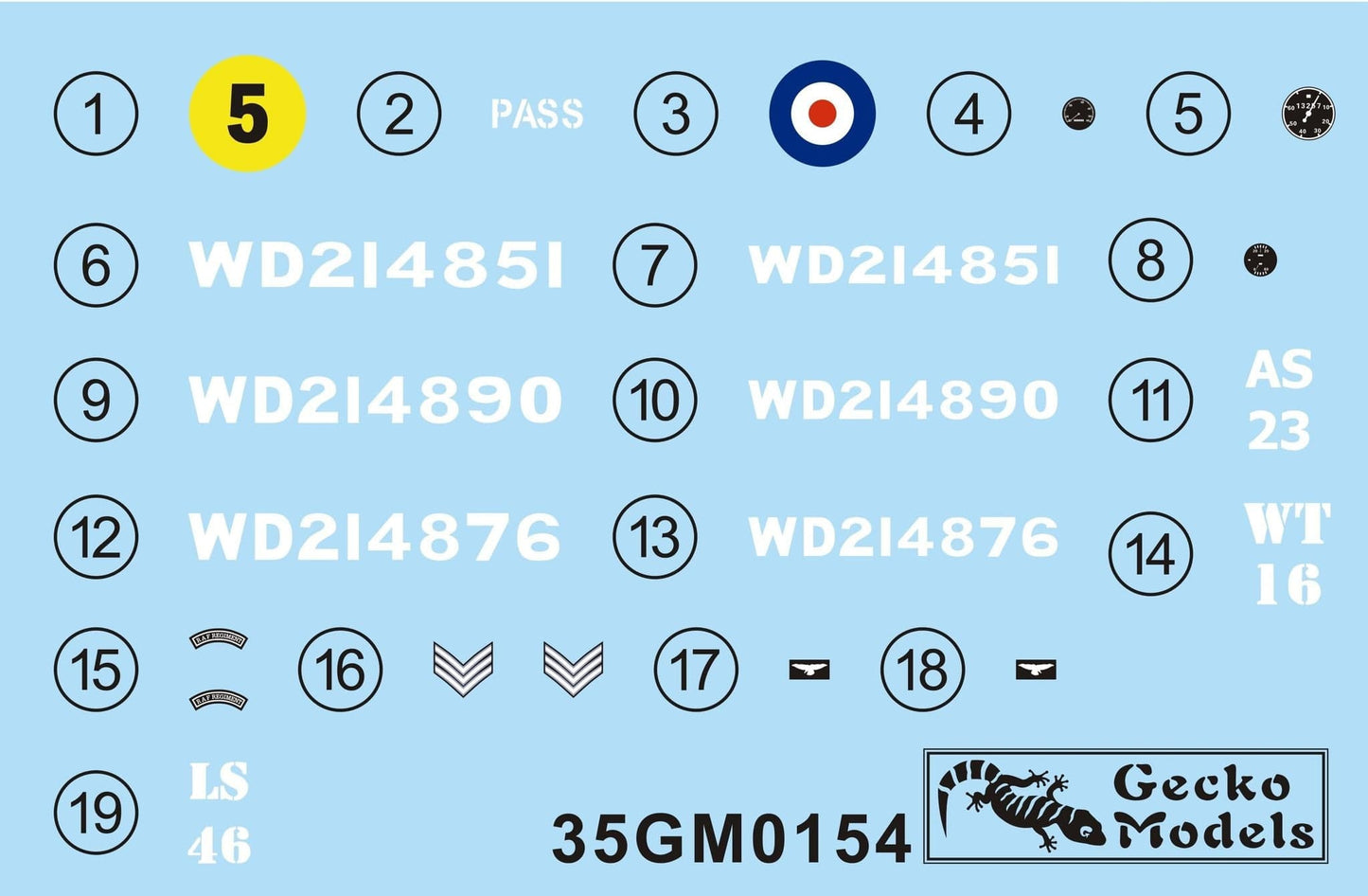 400 - Gecko Models - 35GM0154 - Bedford OY 4x2 Armadillo Mk III - decals