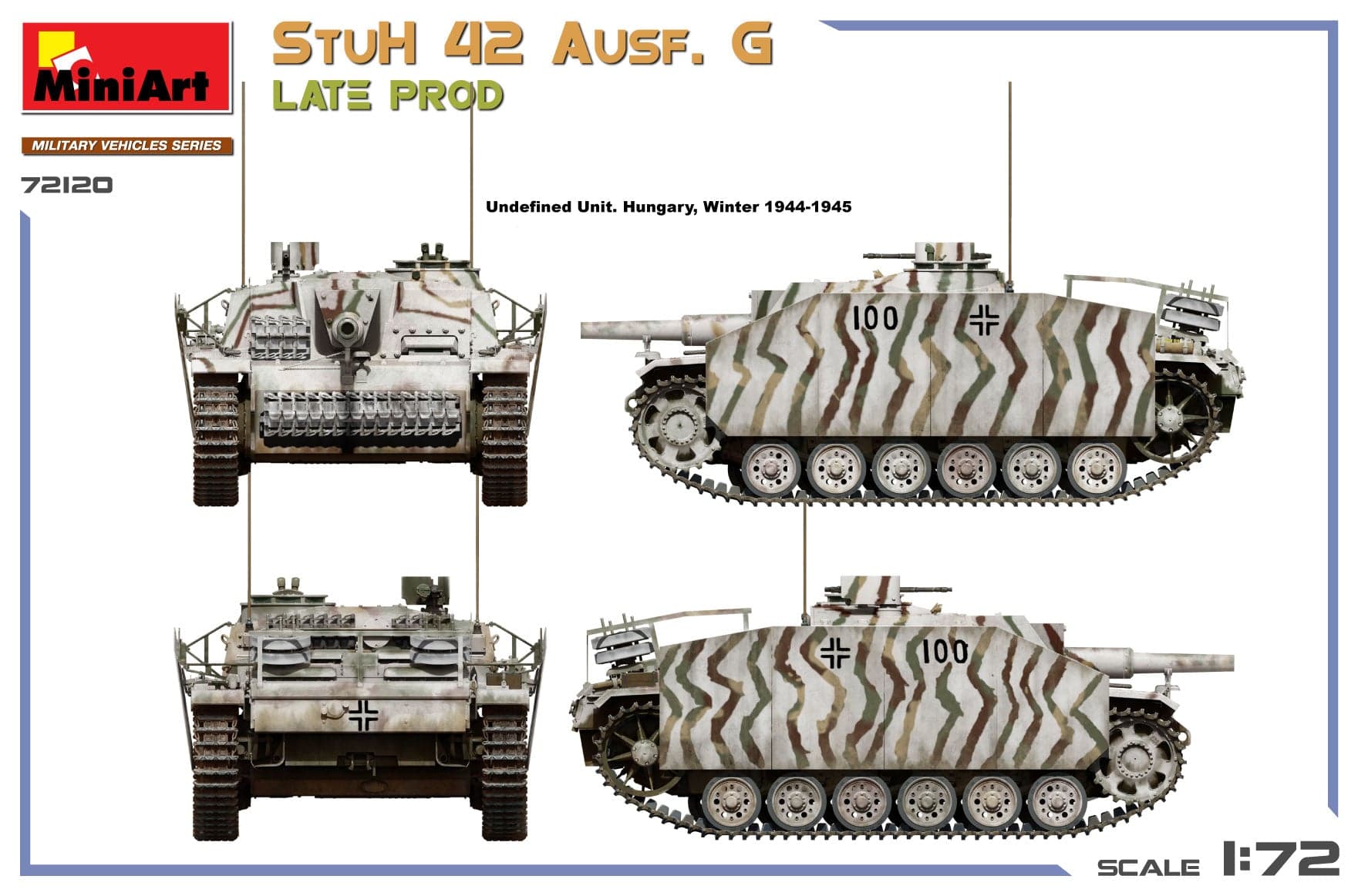 Miniart - 72120 - Alkett StuH 42 Ausf. G (late) - paint schemes
