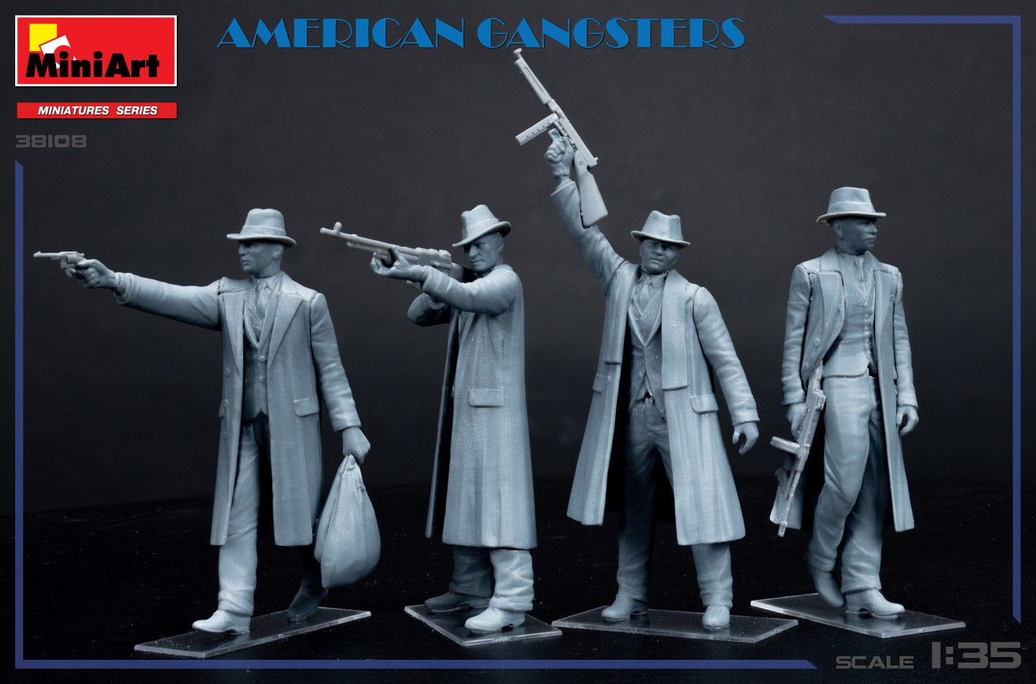 Miniart - 38108 - American Gangsters - unpainted model