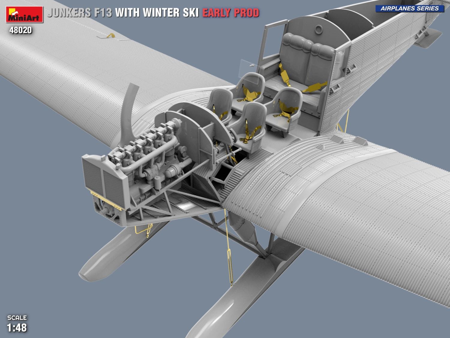 Miniart - 48020 - Junkers F13 Skiplane (early) - digital model