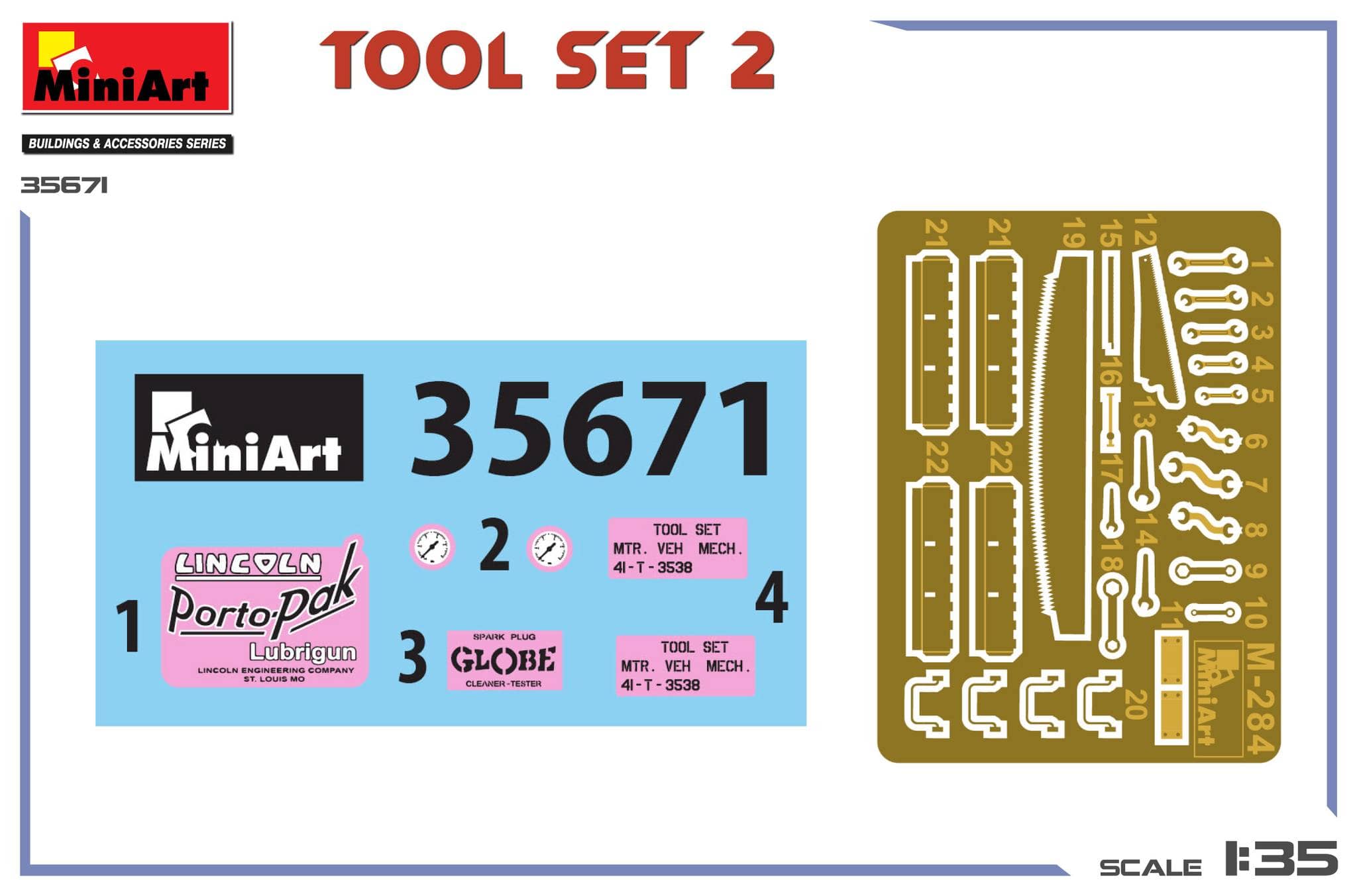 Miniart - 35671 - Tool Set #2 - decals