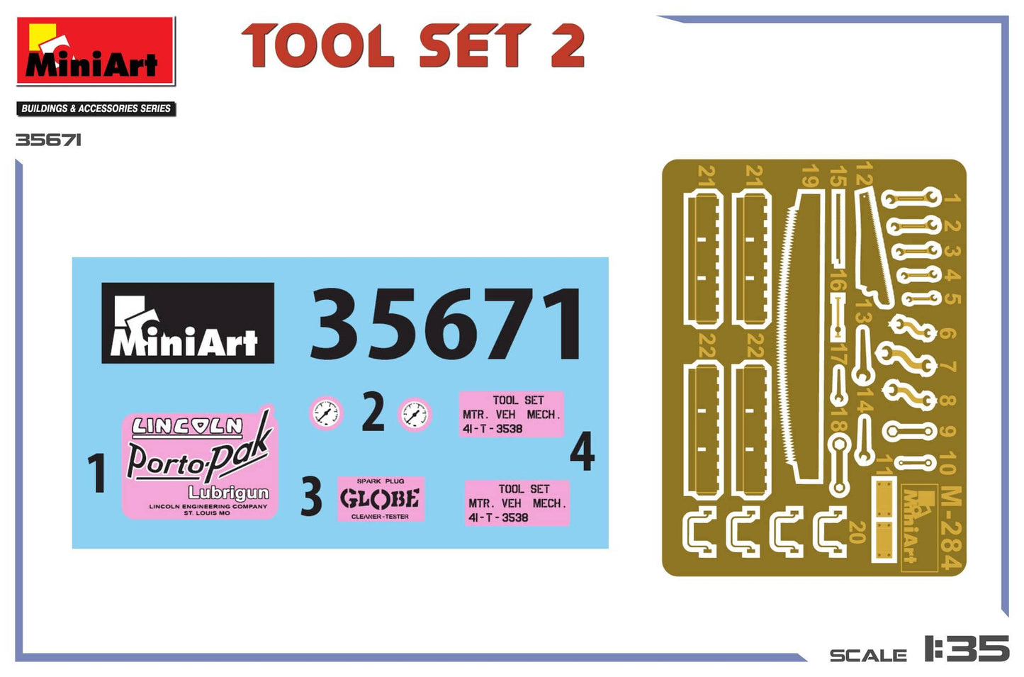 400 - Miniart - 35671 - Tool Set #2 - decals