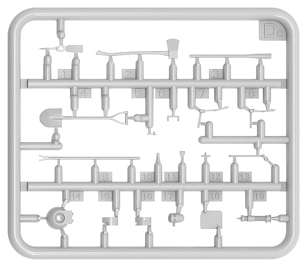 200 - Miniart - 35671 - Tool Set #2 - sprue
